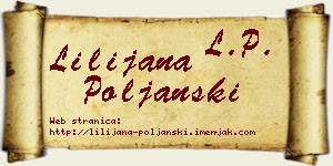 Lilijana Poljanski vizit kartica